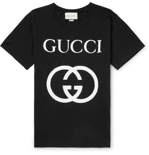 gucci t shirt heren zwart|gucci jersey t shirt.